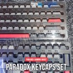 Paradox Ghost DIY PBT Keycaps - Black Red